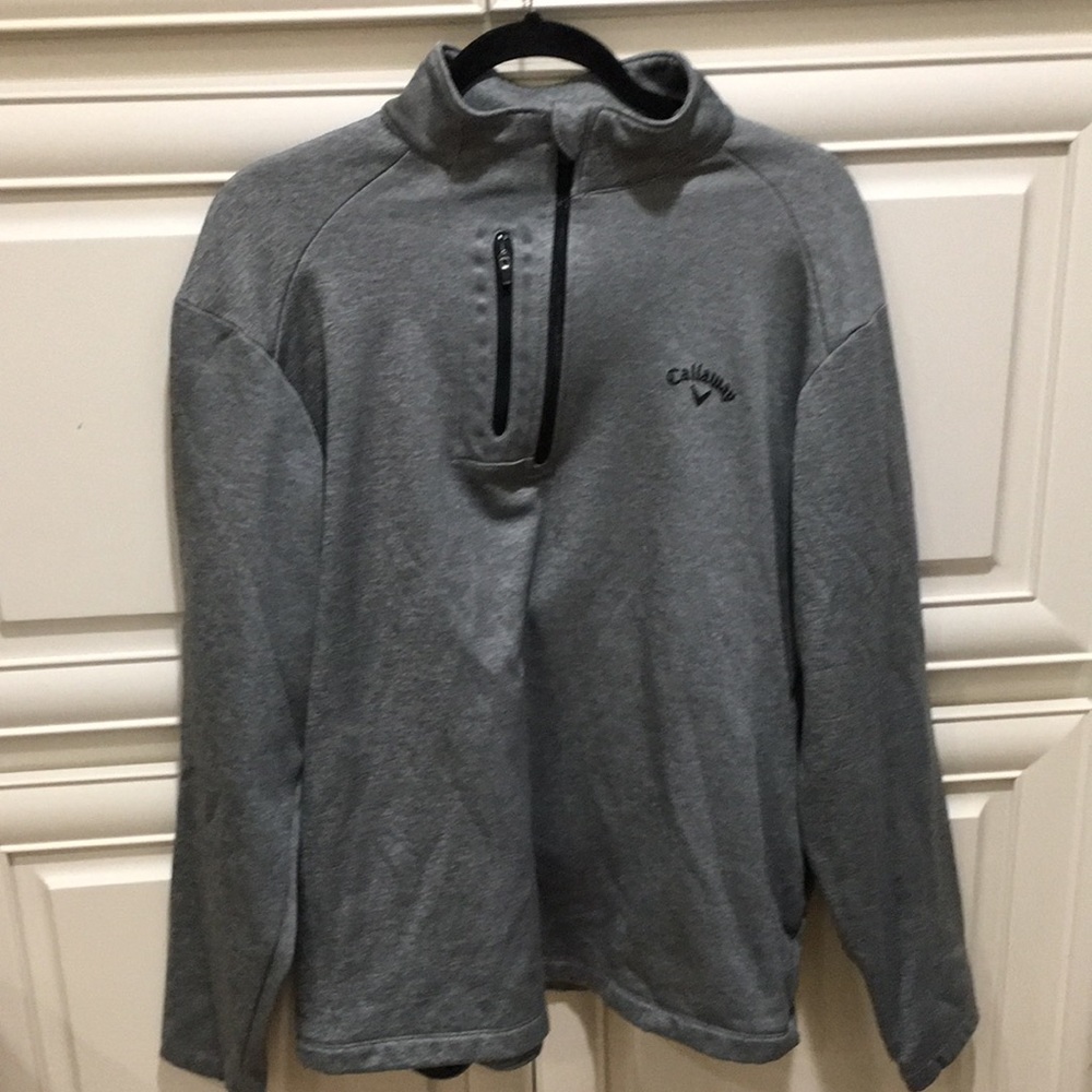 COPY - Men’s grey Callaway size L golf pullover with Zip